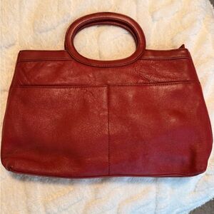 Vintage Marlo Red Leather Top-Handle Bag